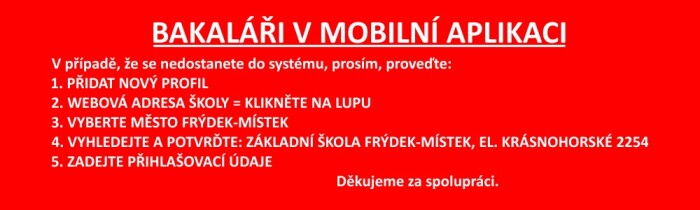 BAKALÁŘI V MOBILNÍ APLIKACI